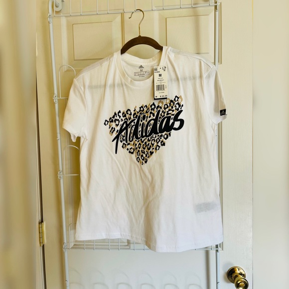 Womens Adidas Leopard Multi Sport Shirt (Size M) New w/ Tags - Picture 2 of 2